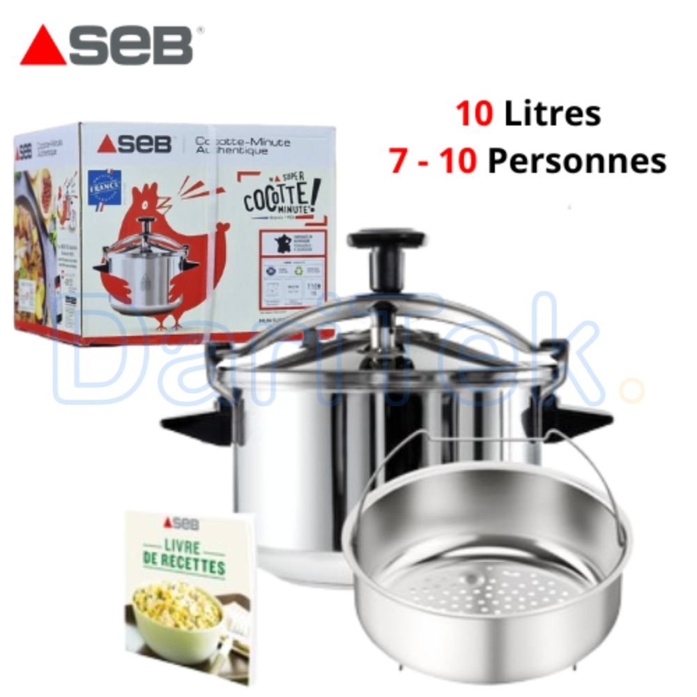 Cocotte Minute 2 En 1 SEB Authentique 10L - P0531600 Fabriqué En France