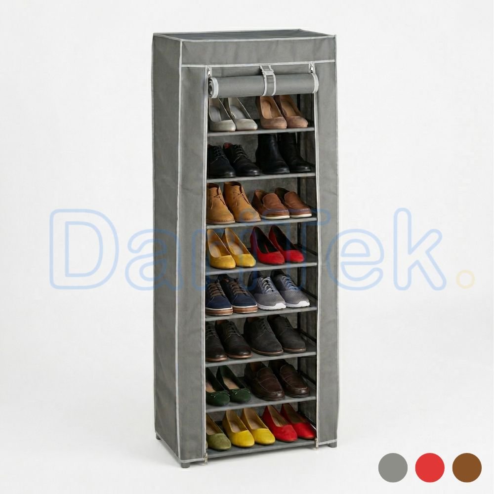 Porte Chaussures 9 étages - Armoire De Rangement pour Chaussures 60 X 30 X 160 Cm