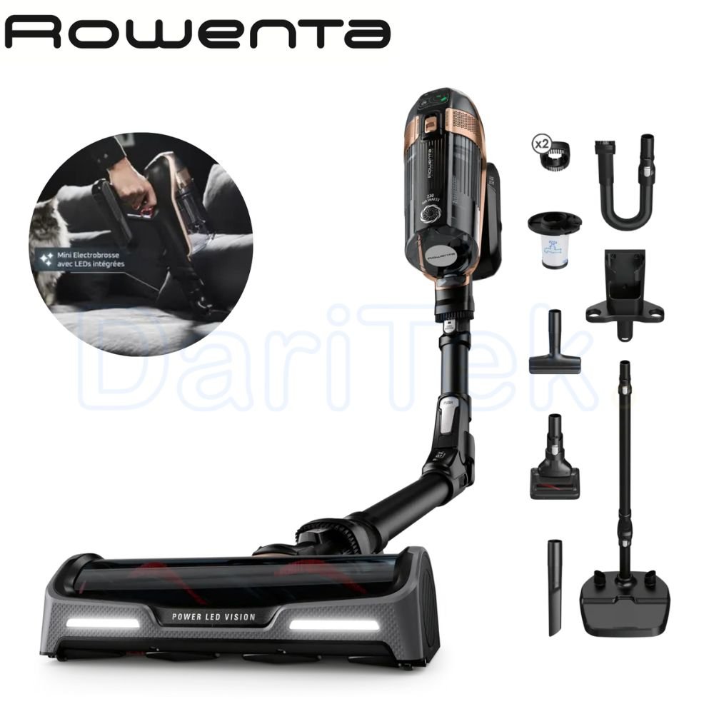 Aspirateur Balai et A main Rowenta X-Force Flex 15.60 Flexible Sans Fil - 230AW 80min - Kit Animal - RH99F1WO