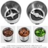 مطحنة قهوة وفرامة كهربائية 2 في 1 Proficook من الفولاذ المقاوم للصدأ 350 مل 200 واط - PC-KSW 1021 DariTek