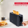 ⁦محمصة خبز كهربائية Moulinex بفتحة طويلة وقوة 840-1000 واط مع 7 مستويات للتحميص - Morning LS2M0810⁩ - الصورة ⁦3⁩