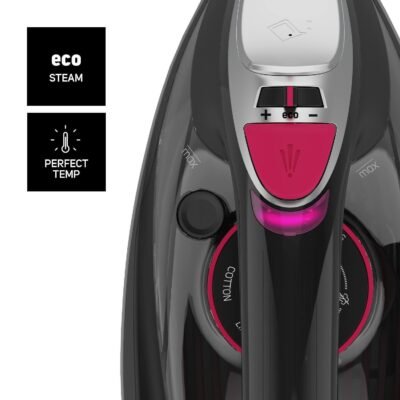 مكواة بخار وجافة Taurus احترافية بقوة 2800 واط مع قاعدة سيراميكية وبخار عمودي – GEYSER ECO EASY 2800 DariTek