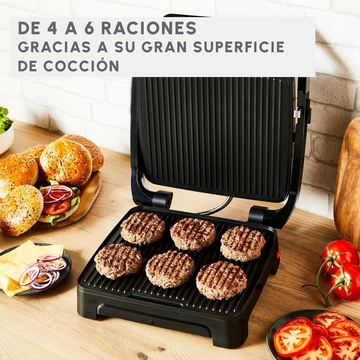 جهاز صنع السندويشات و الشواية الكهربائية 2 في 1 Moulinex بقوة 2000 واط مع ضبط درجة الحرارة – Inicio Adjust GI272D10 - الصورة 5