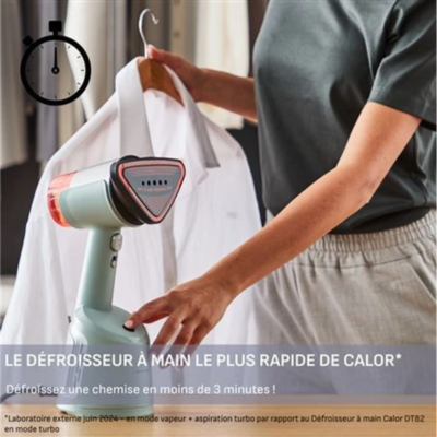 Défroisseur Vapeur à Main Calor 1400W avec Technologie d'Aspiration OptiFlow - AeroSteam DT9814C0 DariTek