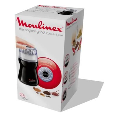 مطحنة قهوة وتوابل كهربائية Moulinex بقوة 180 واط وسعة 50 غرام - AR110830 DariTek