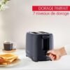 محمصة خبز كهربائية Moulinex بفتحتين بقوة 850 واط مع 7 مستويات تحميص – Morning Toaster LT2M0810 DariTek