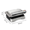 Panineuse Grill À Viande Électrique Tefal 2En1 - 2100W Ouverture 180° avec 09 Programmes et Système de Cuisson Automatique - OptiGrill GC772D10 DariTek