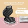 صانعة وافل كهربائية Clatronic لتحضير وافل الفقاعات بقوة 700 واط مع دوران 180° – Bubble Waffle WA 3772 DariTek