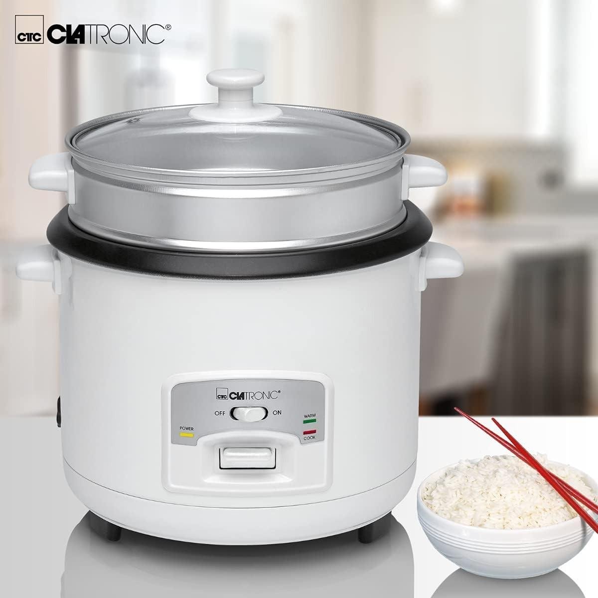 طباخة الأرز بالبخار 2 في 1 Clatronic بسعة 2.5 لتر وقوة 700 واط مع طلاء غير لاصق وسلة تبخير من الألومنيوم – RK 3566 طباخة الأرز بالبخار 2 في 1 Clatronic بسعة 2.5 لتر وقوة 700 واط مع طلاء غير لاصق وسلة تبخير من الألومنيوم – RK 3566 - الصورة 5
