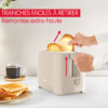 Grille Pain Electrique Moulinex Double Fentes 850W avec 7 Niveaux de Dorage - Morning LT2MOB10 DariTek