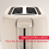 Grille Pain Electrique Moulinex Double Fentes 850W avec 7 Niveaux de Dorage - Morning LT2MOB10 DariTek
