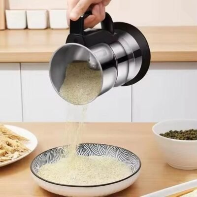 مطحنة قهوة وتوابل كهربائية Slivers Criest من الإينوكس بقوة 300 واط مع غطاء شفاف ومقبض - SC-8200-M DariTek