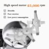 مطحنة قهوة وتوابل كهربائية Slivers Criest من الإينوكس بقوة 300 واط مع غطاء شفاف ومقبض - SC-8200-M DariTek