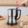 مطحنة قهوة وتوابل كهربائية Slivers Criest من الإينوكس بقوة 300 واط مع غطاء شفاف ومقبض - SC-8200-M DariTek