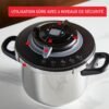 Cocotte Minute Autocuiseur SEB Clipso+ Chef 4.5L 4 Programmes De Cuisson - P4550600 DariTek