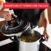 Cocotte Minute Autocuiseur SEB Clipso+ Chef 4.5L 4 Programmes De Cuisson - P4550600 DariTek
