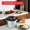 Cocotte Minute Autocuiseur SEB Clipso+ Chef 4.5L 4 Programmes De Cuisson - P4550600 DariTek