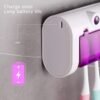 Stérilisateur et Porte Brosse à Dents avec Distributeur de Dentifrice Rechargeable DariTek