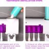 Stérilisateur et Porte Brosse à Dents avec Distributeur de Dentifrice Rechargeable DariTek