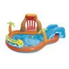 Piscine et Toboggan Gonflable Volcan Bestway - 2.65m x 2.65m x 1.04m - Centre de Jeu Pour Enfants - 53069