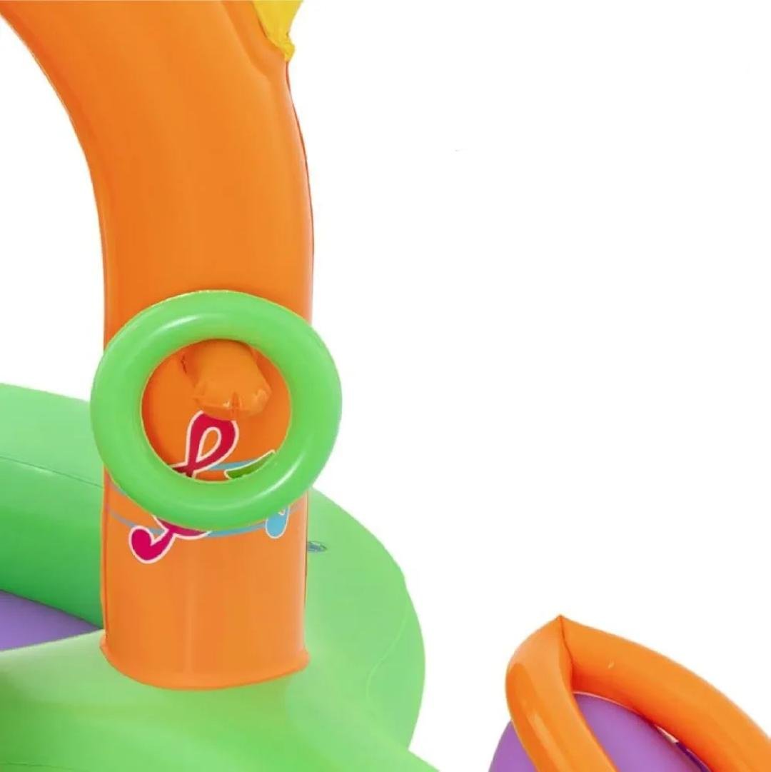 مسبح ومنزلق مائي قابل للنفخ للأطفال - SING ‘N SPLASH Bestway 53117 Bestway Toboggan et Piscine Aquatique Gonflable 295 x 190 x 137 cm - SING N SPLASH 53117