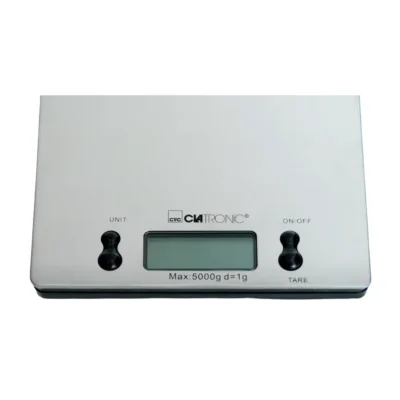 ميزان مطبخ رقمي Clatronic بسعة 5 كغ من الفولاذ المقاوم للصدأ – KW 3367 DariTek