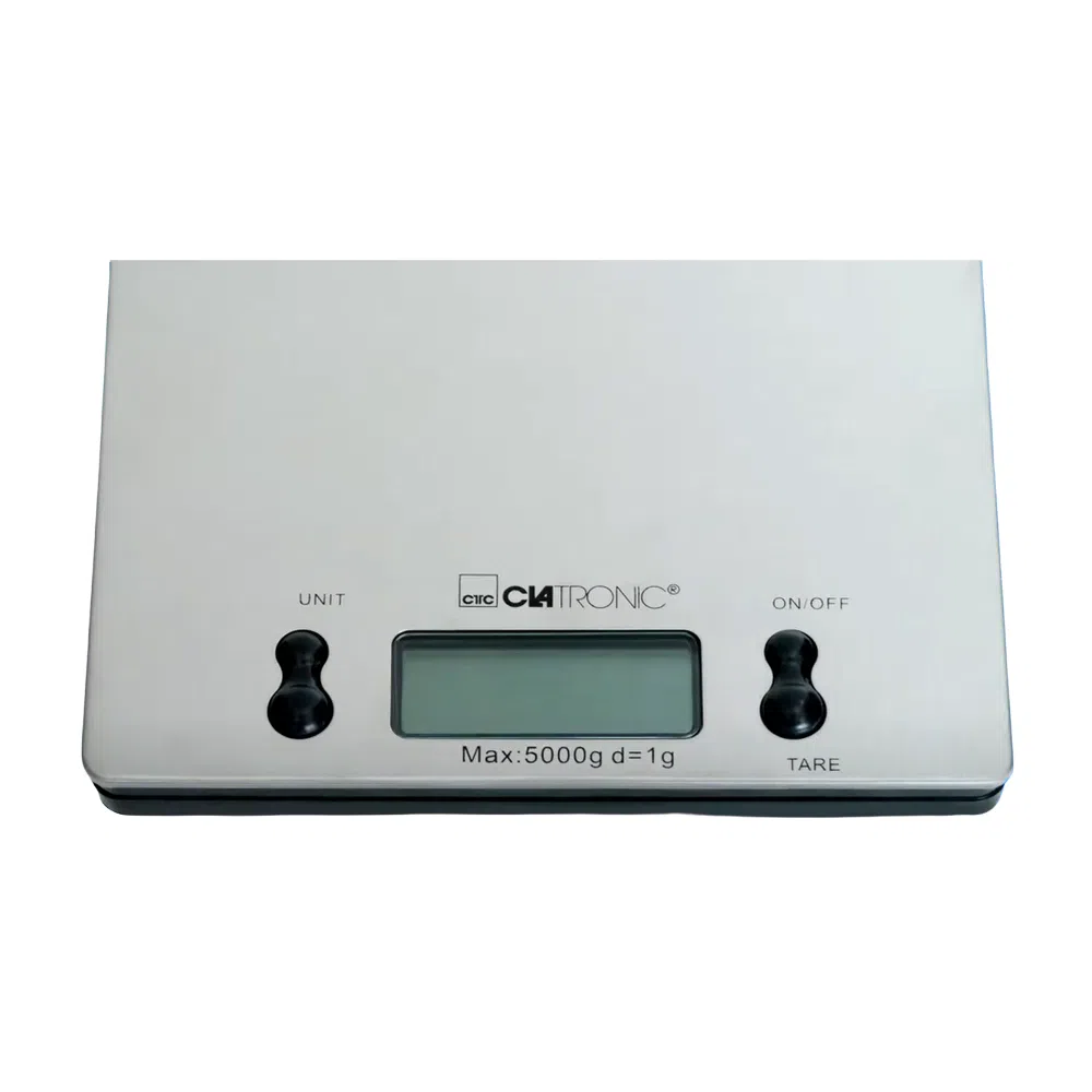 ميزان مطبخ رقمي Clatronic بسعة 5 كغ من الفولاذ المقاوم للصدأ – KW 3367 ميزان مطبخ رقمي Clatronic بسعة 5 كغ من الفولاذ المقاوم للصدأ – KW 3367 - الصورة 2