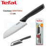 Couteau Santoku Tefal Comfort 12 cm en Acier inoxydable avec Etui de Protection - K22136
