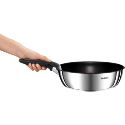 Batterie de Cuisine Tefal 10 Pièces à Poignée Amovible et Poêle et Casseroles en Inox Anti-adhésif - Ingenio Emotion L897S104 DariTek