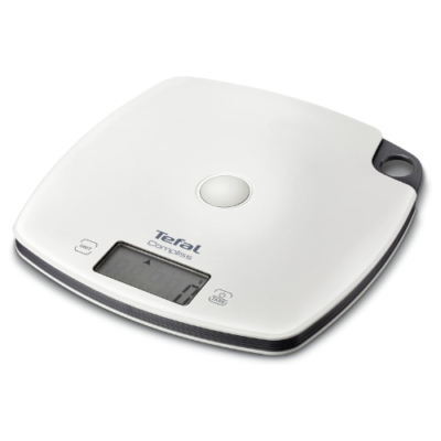 ميزان مطبخ إلكتروني Tefal Compliss بسعة 5 كغ مع وظيفة العودة للصفر (Tare) – BC1000V1 DariTek