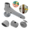 Couvre Poignée et Stop Porte 2en1 en Silicone Antidérapant avec Ventouse