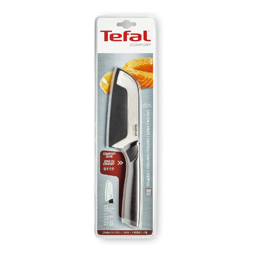 Couteau Santoku Tefal Comfort 12 cm en Acier inoxydable avec Etui de Protection - K22136 Couteau Santoku Tefal Comfort 12 cm en Acier inoxydable avec Etui de Protection - K22136 – Image 6