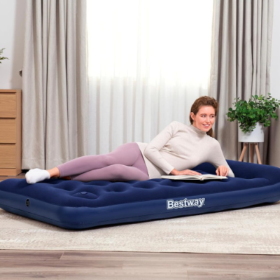 Matelas Gonflable Camping 1 Place avec Pompe et Oreiller Intégrés - Bestway 67223 Matelas Gonflable Camping 1 Place avec Pompe et Oreiller Intégrés - Bestway 67223 DariTek