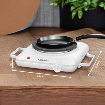 Plaque de cuisson 1500W BOMANN avec thermostat réglable - EKP 5027 CB