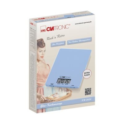 Balance de Cuisine Numérique Clatronic 5 KG avec Surface en Verre - KW 3626 DariTek