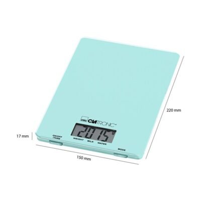 Balance de Cuisine Numérique Clatronic 5 KG avec Surface en Verre - KW 3626 DariTek