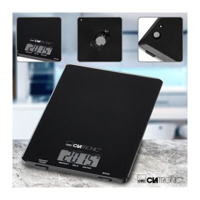 Balance de Cuisine Numérique Clatronic 5 KG avec Surface en Verre - KW 3626 DariTek