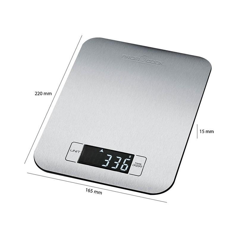 Balance de Cuisine Numérique Proficook 5 Kg en Acier Inoxydable - PC-KW 1061 Balance de Cuisine Numérique Proficook 5 Kg en Acier Inoxydable - PC-KW 1061 – Image 6