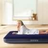 Matelas Gonflable Intex 1 Place 191x76x25 cm Classic Downy pour Camping Plage et Maison - 64756 DariTek