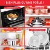 Batterie de Cuisine Tefal 10 Pièces à Poignée Amovible et Poêle et Casseroles en Inox Anti-adhésif - Ingenio Emotion L897S104 Batterie de Cuisine Tefal 10 Pièces à Poignée Amovible et Poêle et Casseroles en Inox Anti-adhésif - Ingenio Emotion L897S104 DariTek