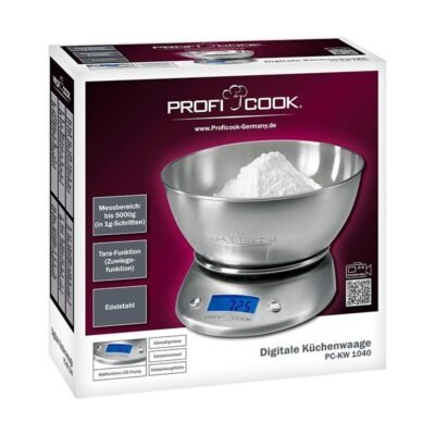 Balance de Cuisine Numérique Proficook 5 Kg avec Bol 2L en Inox Facile à Lire - PC KW 1040 DariTek
