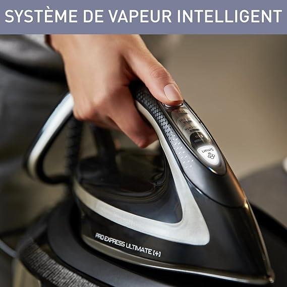 محطة بخار Calor بقوة 2600 واط وسعة 1.9 لتر وضغط 8 بار مع نظام مضاد للتكلّس و وظيفة Pressing بقدرة 650 غ/دقيقة و 05 إعدادات مسبقة – Pro Express Ultimate+ GV9610 محطة بخار Calor بقوة 2600 واط وسعة 1.9 لتر وضغط 8 بار مع نظام مضاد للتكلّس و وظيفة Pressing بقدرة 650 غ/دقيقة و 05 إعدادات مسبقة – Pro Express Ultimate+ GV9610 - الصورة 3