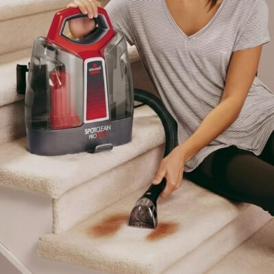 جهاز إزالة البقع متعدد الأسطح Bissell SpotClean ProHeat بقدرة 330 واط مع تقنية HeatWave – جهاز تنظيف البقع للسجاد، الموكيت، الأثاث، الأقمشة، السيارة والمزيد – 36988 DariTek