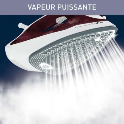 مكواة بخار Calor بقوة 2500 واط وسعة 270 مل مع وظيفة Pressing بقدرة 160 غ/دقيقة – Express Steam FV2850C0 DariTek