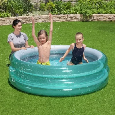 Piscine Ronde Gonflable Bestway avec 3 Anneaux 170 x 53 cm Pour Enfants - 51042