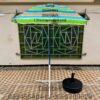 مظلة شمسية مخططة 1.70 متر مقاومة لأشعة الشمس للشاطئ والحديقة (القاعدة غير مرفقة) Parasol 1.70 m à Rayures Anti Soleil pour Plage et Jardin (Socle NON Inclus)