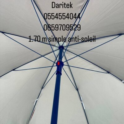 Parasol 1.70 m Anti Soleil pour Plage et Jardin (Socle NON Inclus) DariTek