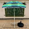 Parasol 1.80 m à Rayures Multi couleurs pour Plage et Jardin (Socle NON Inclus) Parasol 1.80 m à Rayures Multi couleurs pour Plage et Jardin (Socle NON Inclus)