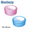 Piscine Ronde Gonflable Bestway 70 × 30 cm En 3 Anneaux Pour bébé et Enfants - 51033