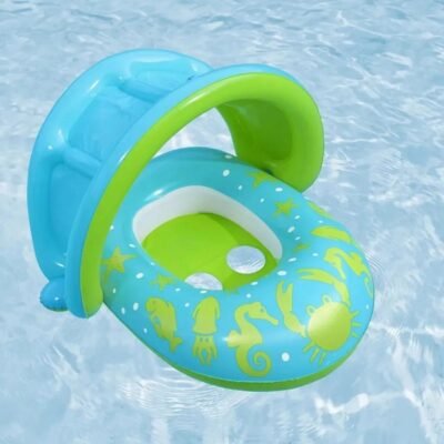 Bouée Bébé avec Pare-Soleil anti UV Bestway 80 x 85 cm pour Piscine et plage - 34091